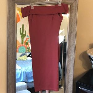 Mid body con dress.